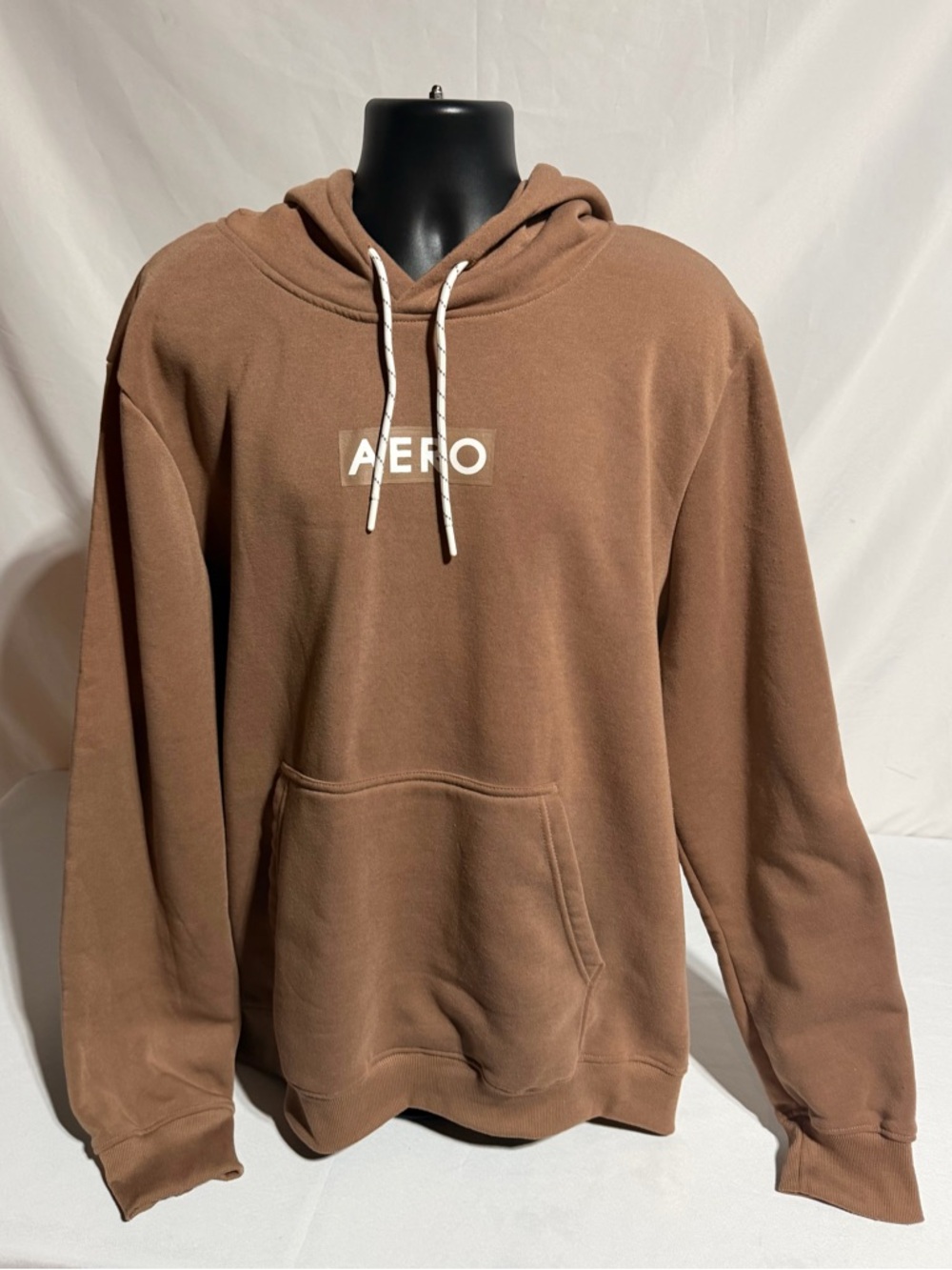 Aeropostale Air Softspun  Fleece Tech Aero Hooded  Pullover 4X cinnamon/ Nutmeg
